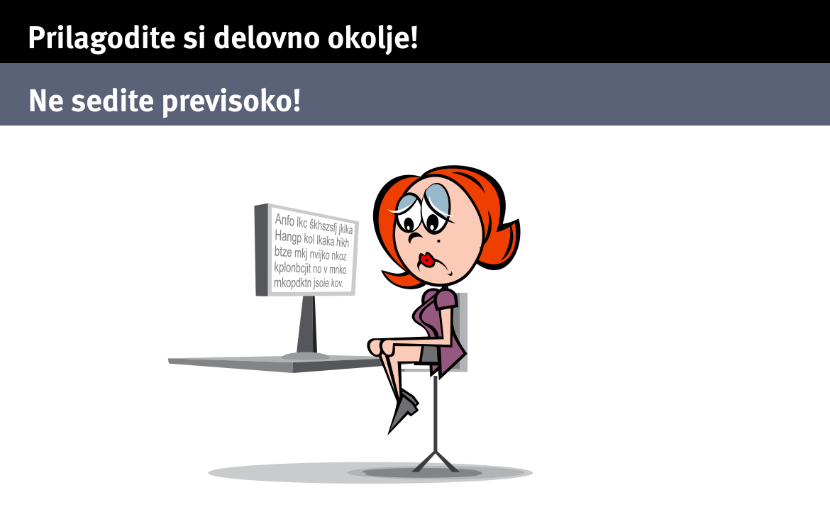 Prilagodi si delovno okolje! | Lozej - Inštitut za varnost