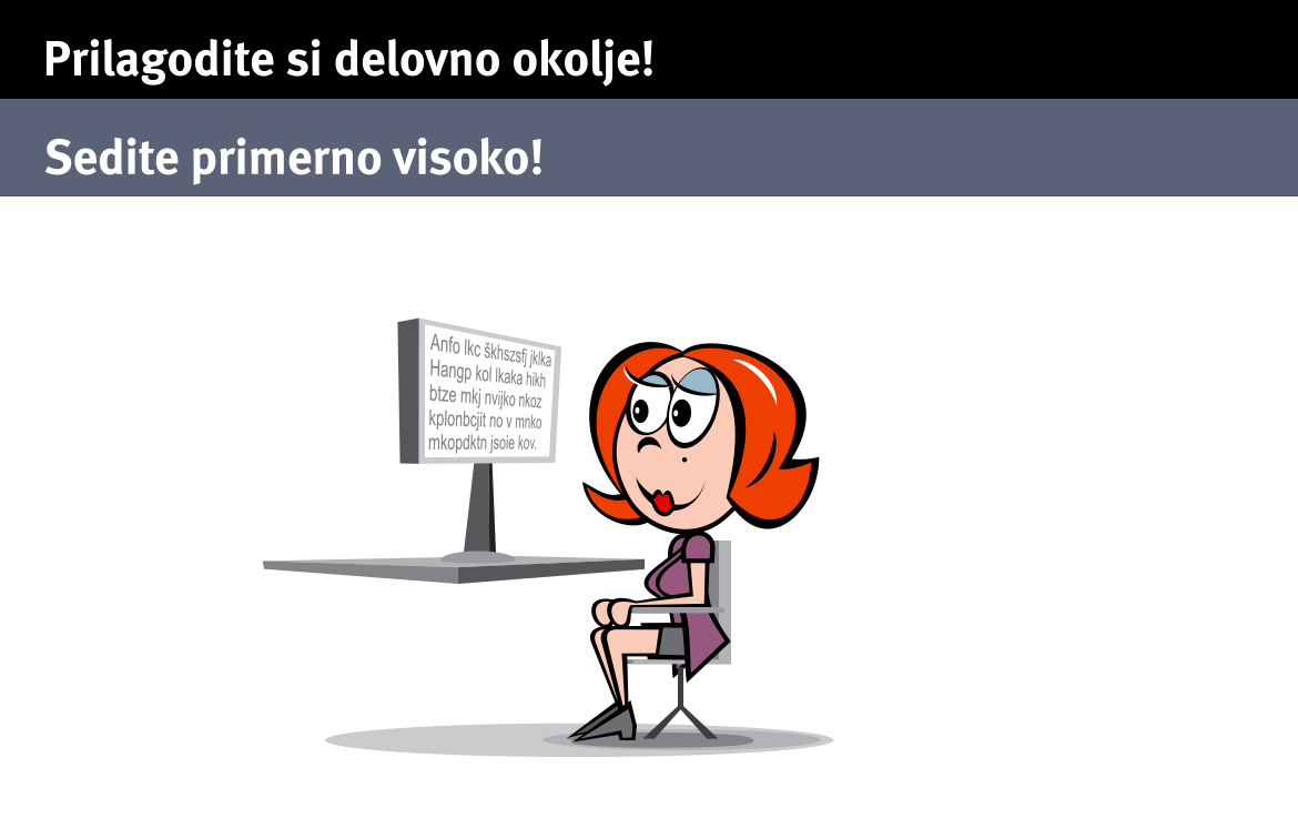 Prilagodi si delovno okolje! | Lozej - Inštitut za varnost