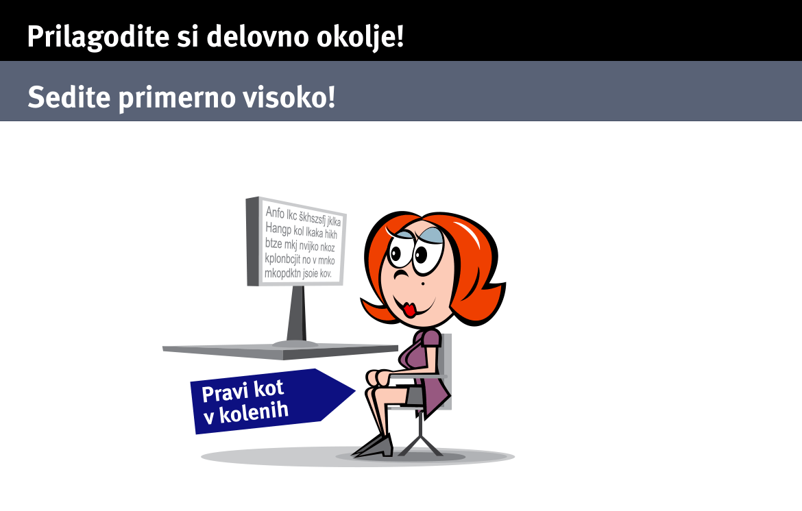 Prilagodi si delovno okolje! | Lozej - Inštitut za varnost