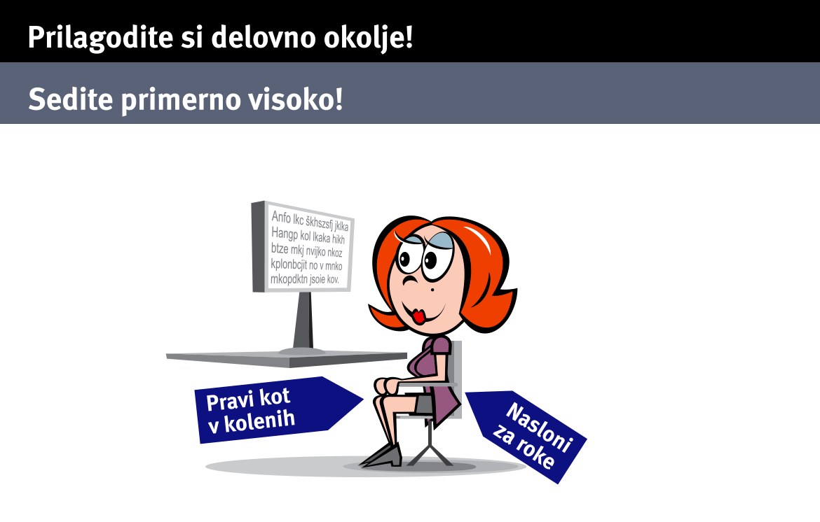 Prilagodi si delovno okolje! | Lozej - Inštitut za varnost