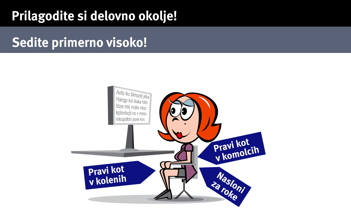 Prilagodi si delovno okolje! | Lozej - Inštitut za varnost