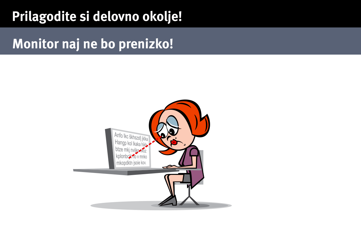 Prilagodi si delovno okolje! | Lozej - Inštitut za varnost