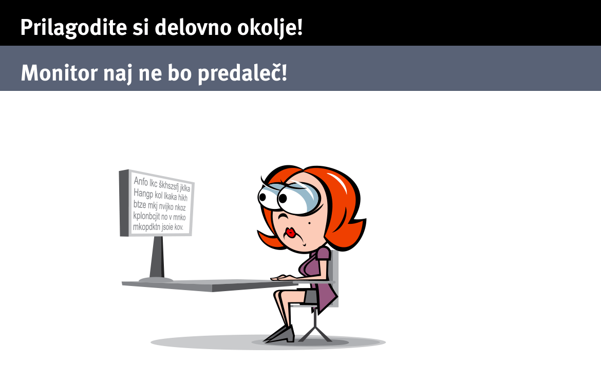 Prilagodi si delovno okolje! | Lozej - Inštitut za varnost